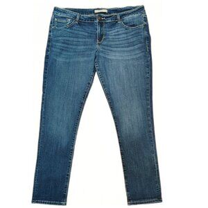 Daytrip Virgo Skinny Jeans Womens 34R‎ Mid Rise Curvy Fit Med Wash Stretch